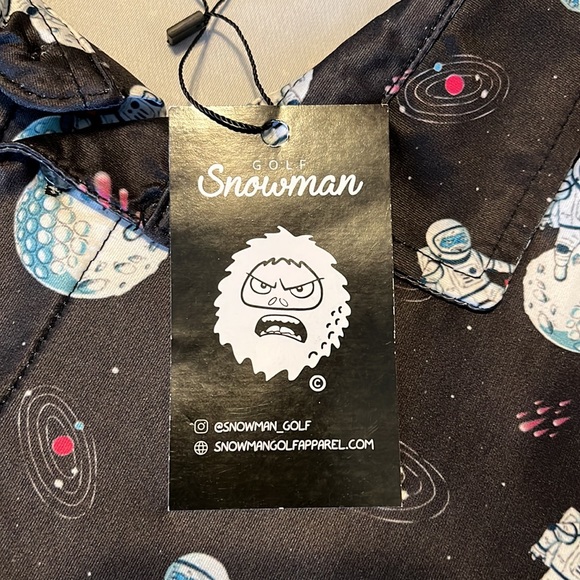 Men’s snowman Golf polo Large - Picture 3 of 3